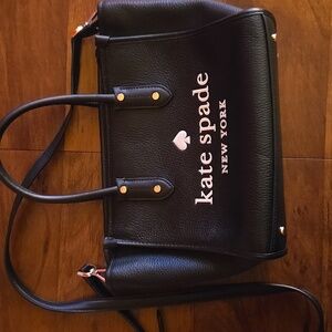 Kate Spade Black Leather Small Satchel